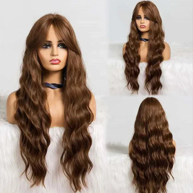 Peruca wig longa orgânico premium