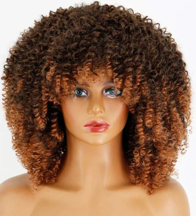 Peruca wig cacheada orgânica