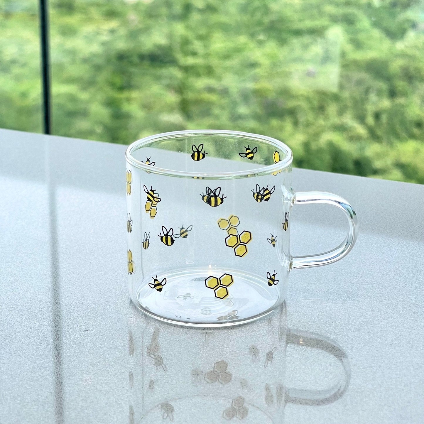 Glass mug Bee Bee 125ml