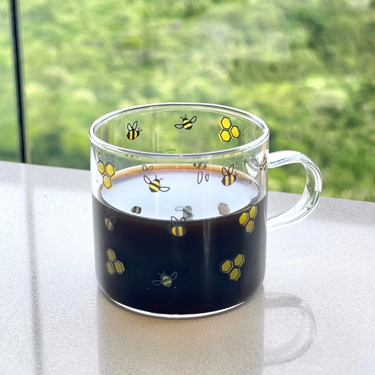 Glass mug Bee Bee 125ml