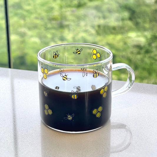 Glass mug Bee Bee 125ml
