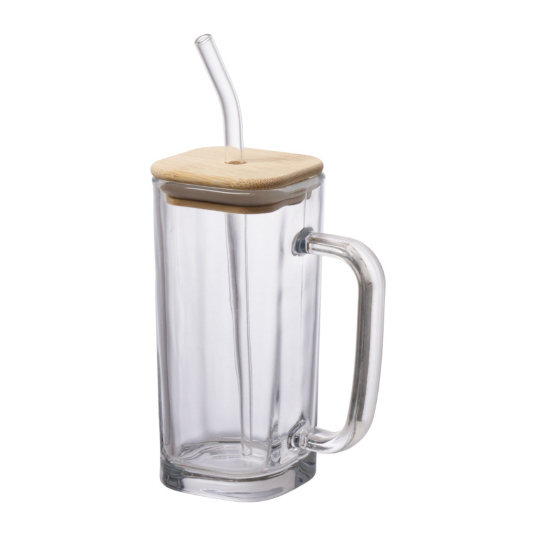 Mug with lid of Bamboo and Canudo Accio 290ML