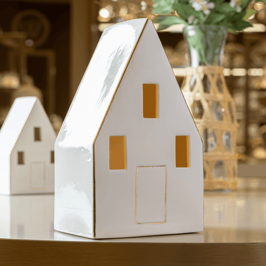 Sculpture Shelter house of light Ceramic 18,5cm