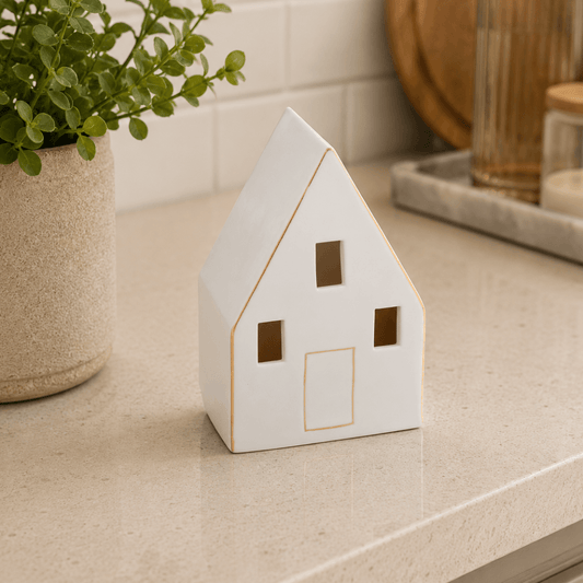 Sculpture Shelter house of light Ceramic 13,5cm