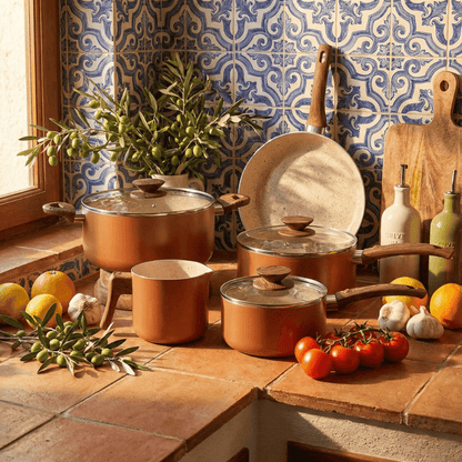 Cookware set Ceramic Life Cappuccino 5 Pieces