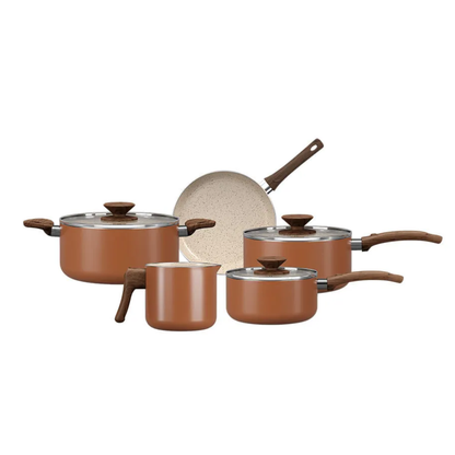 Cookware set Ceramic Life Cappuccino 5 Pieces