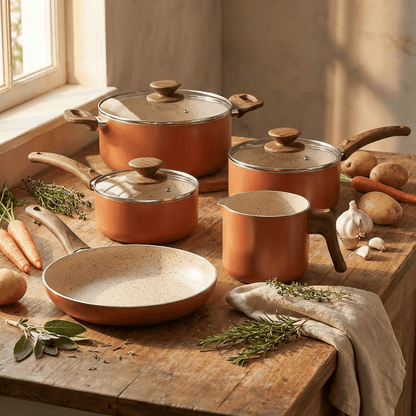 Cookware set Ceramic Life Cappuccino 5 Pieces