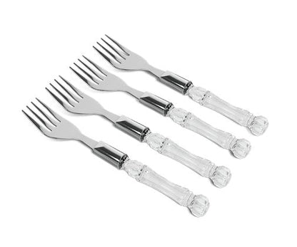 Set Forks For dessert 4 Pieces Tasty Crystal