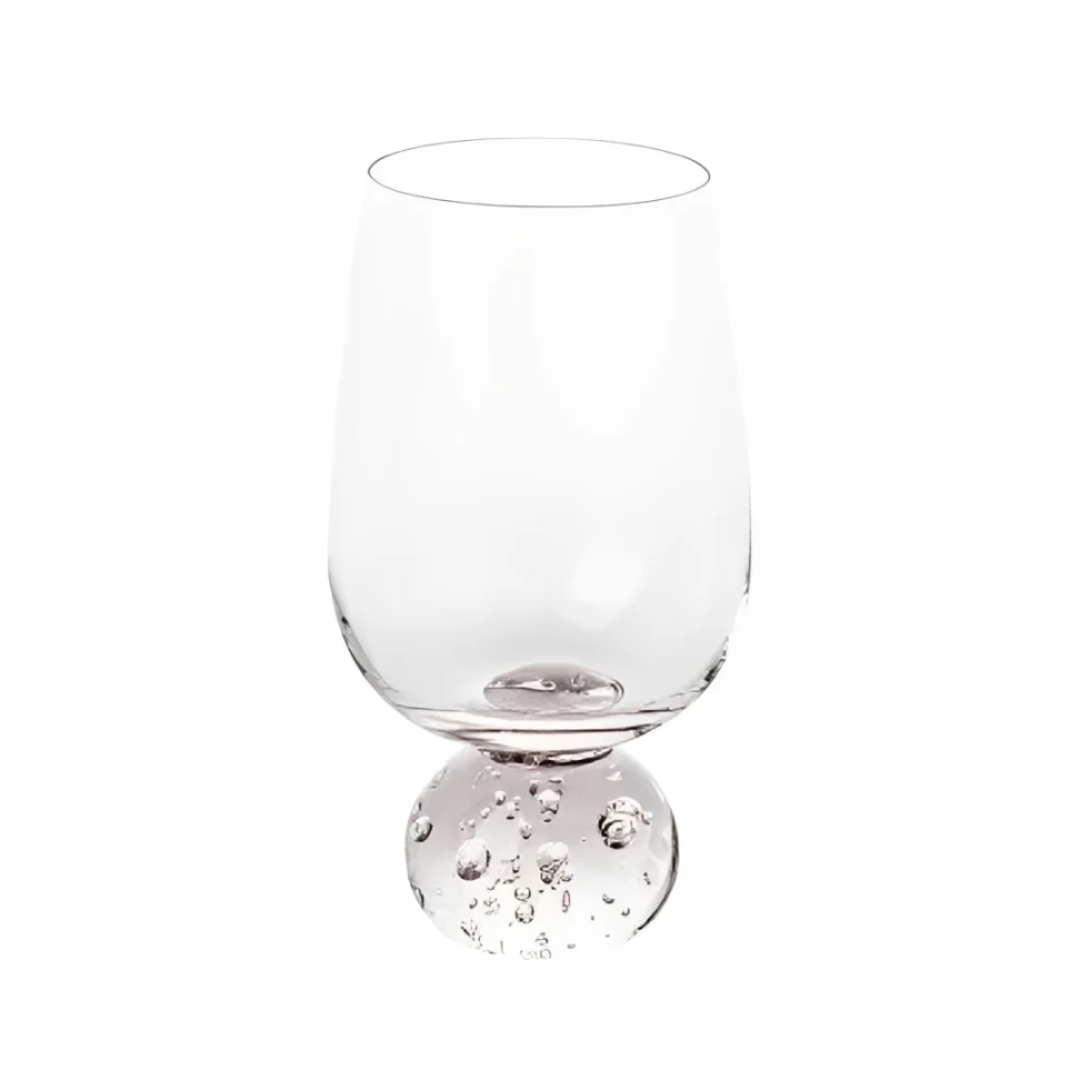 Set of 6 wine glasses Sphere base for wine Clear 540ml