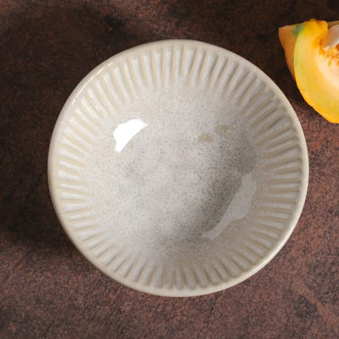 Bowl Lines in Ceramic Latte 370ml