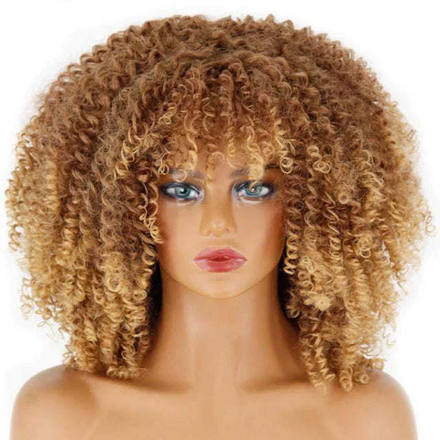 Peruca wig cacheada orgânica