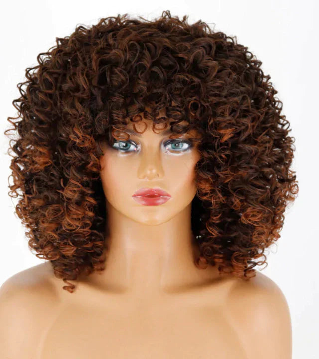 Peruca wig cacheada orgânica