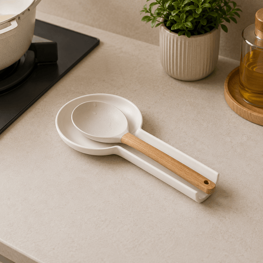 Utensil rest of Porcelain White 24cm