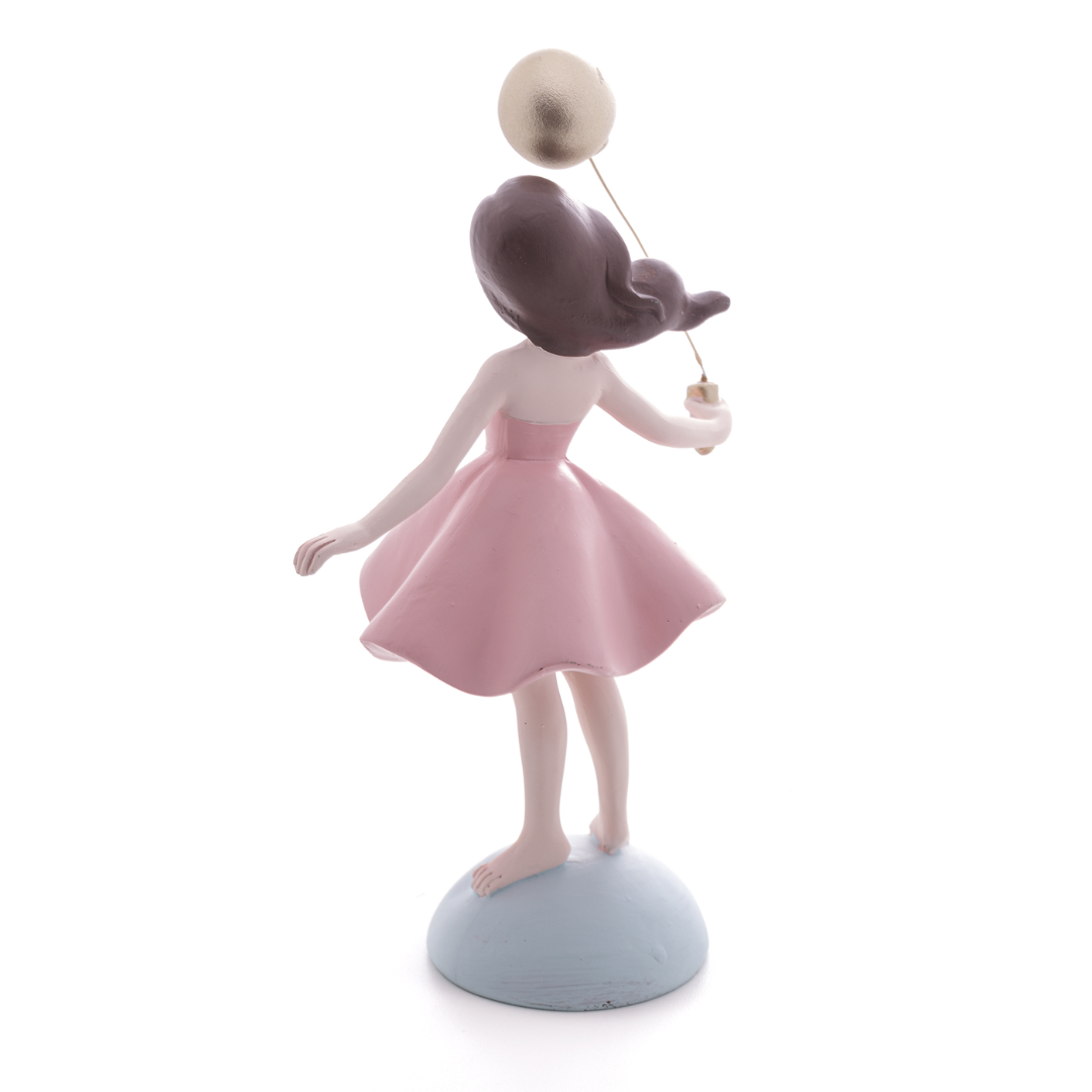 Decorative figurine Doll with balloon of Resin 22cm
