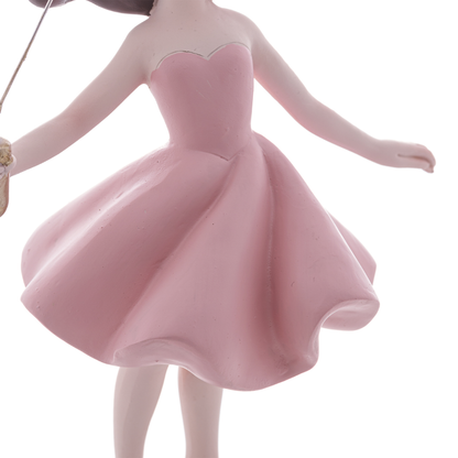 Decorative figurine Doll with balloon of Resin 22cm