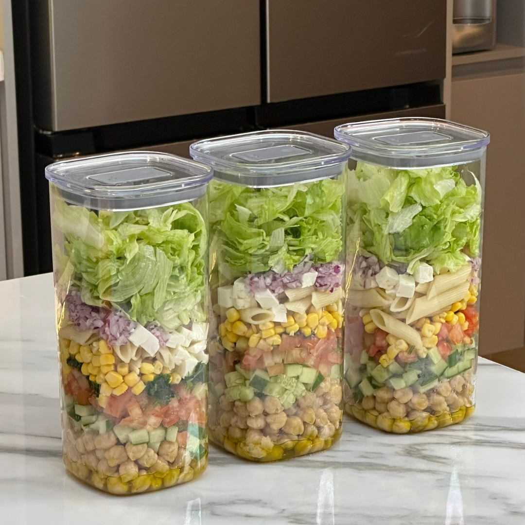 Square airtight container Duo Lock 1,5L