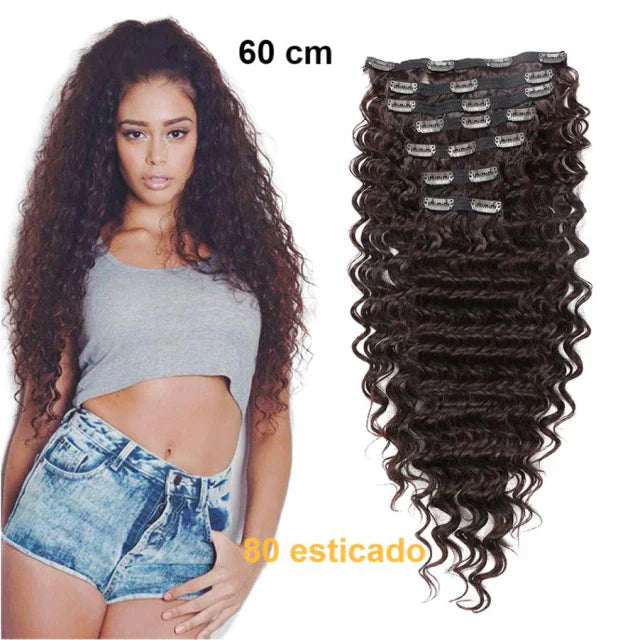 Kit telas cacheado em tic tac bio fibra