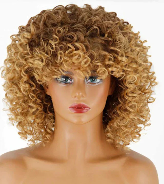 Peruca wig cacheada orgânica