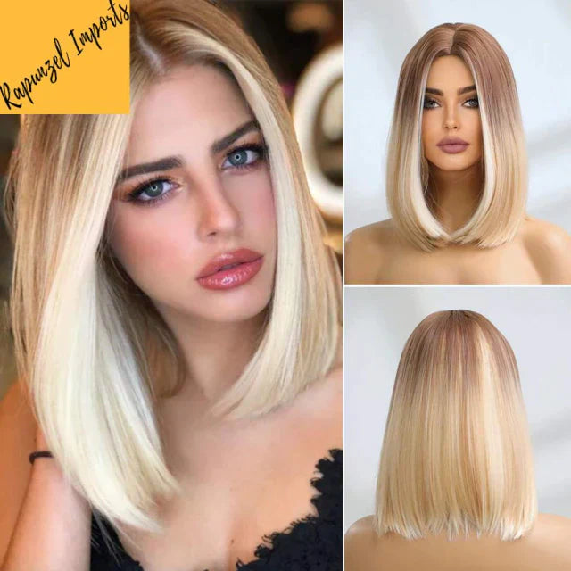 Peruca wig tamanho médio orgânica fibra premium