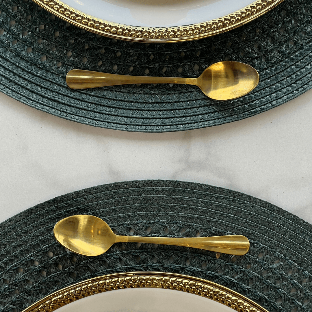Flatware set Gold Stainless steel 24 Pieces