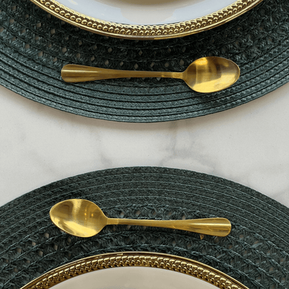 Flatware set Gold Stainless steel 24 Pieces