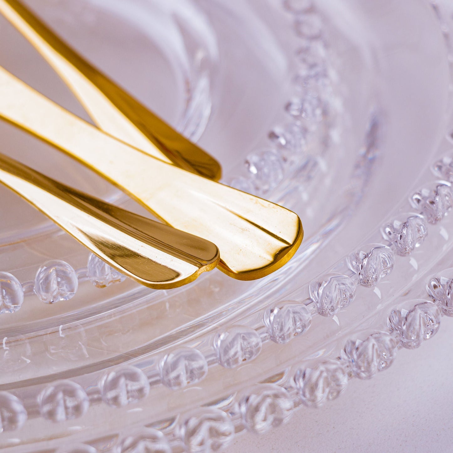 Flatware set Gold Stainless steel 24 Pieces