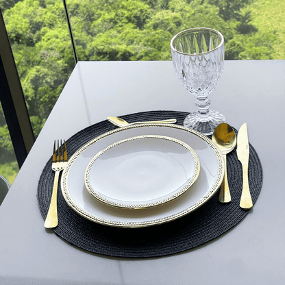 Flatware set Gold Stainless steel 24 Pieces