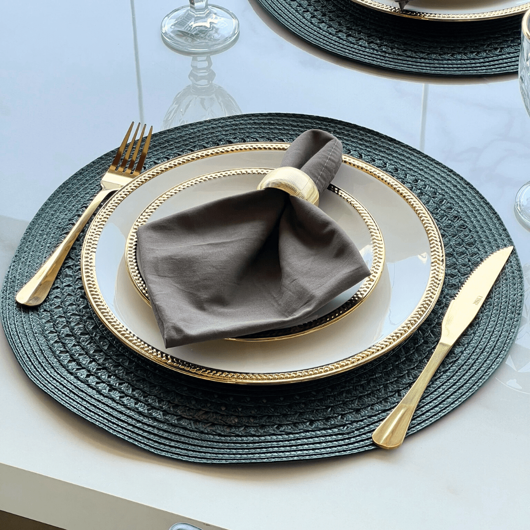 Flatware set Gold Stainless steel 24 Pieces