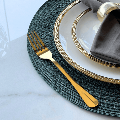 Flatware set Gold Stainless steel 24 Pieces