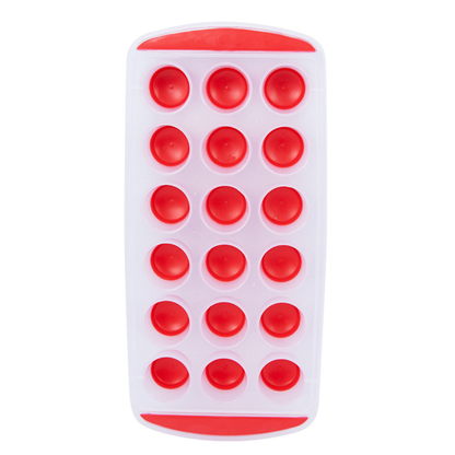 18-round-cube ice tray Red