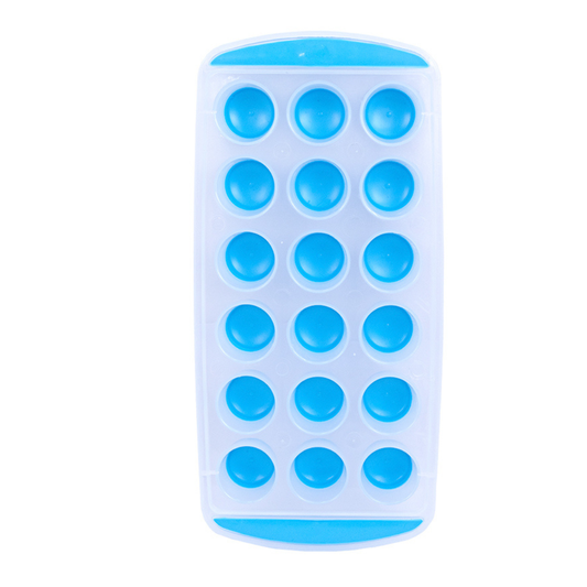 18-round-cube ice tray Blue