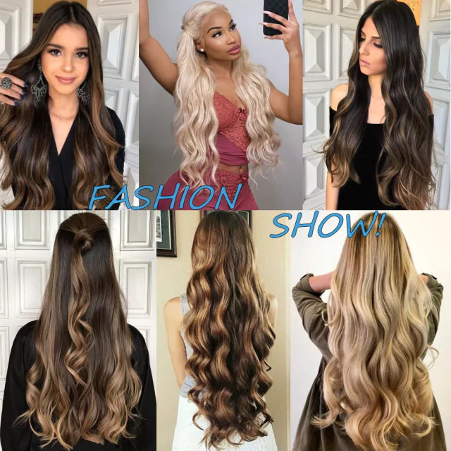 Aplique tic tac 55 à 80 cm cabelo orgânico premium