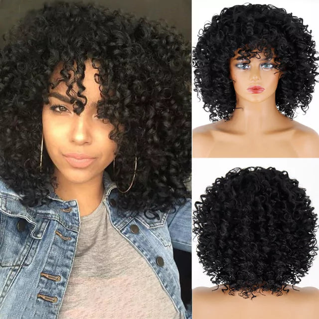 Peruca wig cacheada orgânica