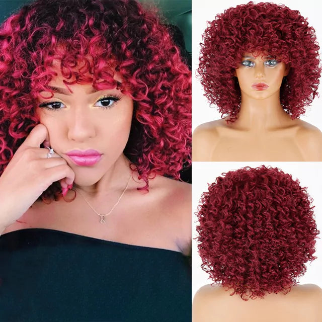 Peruca wig cacheada orgânica