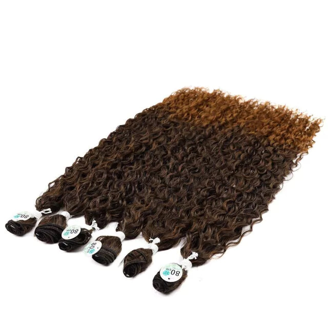 Pacotes na rede para entrelace cabelo orgânico