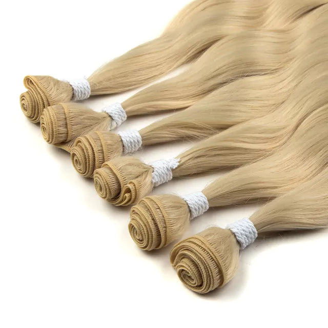 Cabelo ondulado para entrelace orgânico com 6 unidades