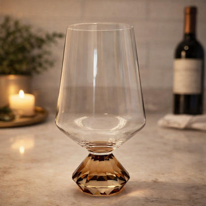 Wine glass of Glass for wine Tinto Diamond Amber
