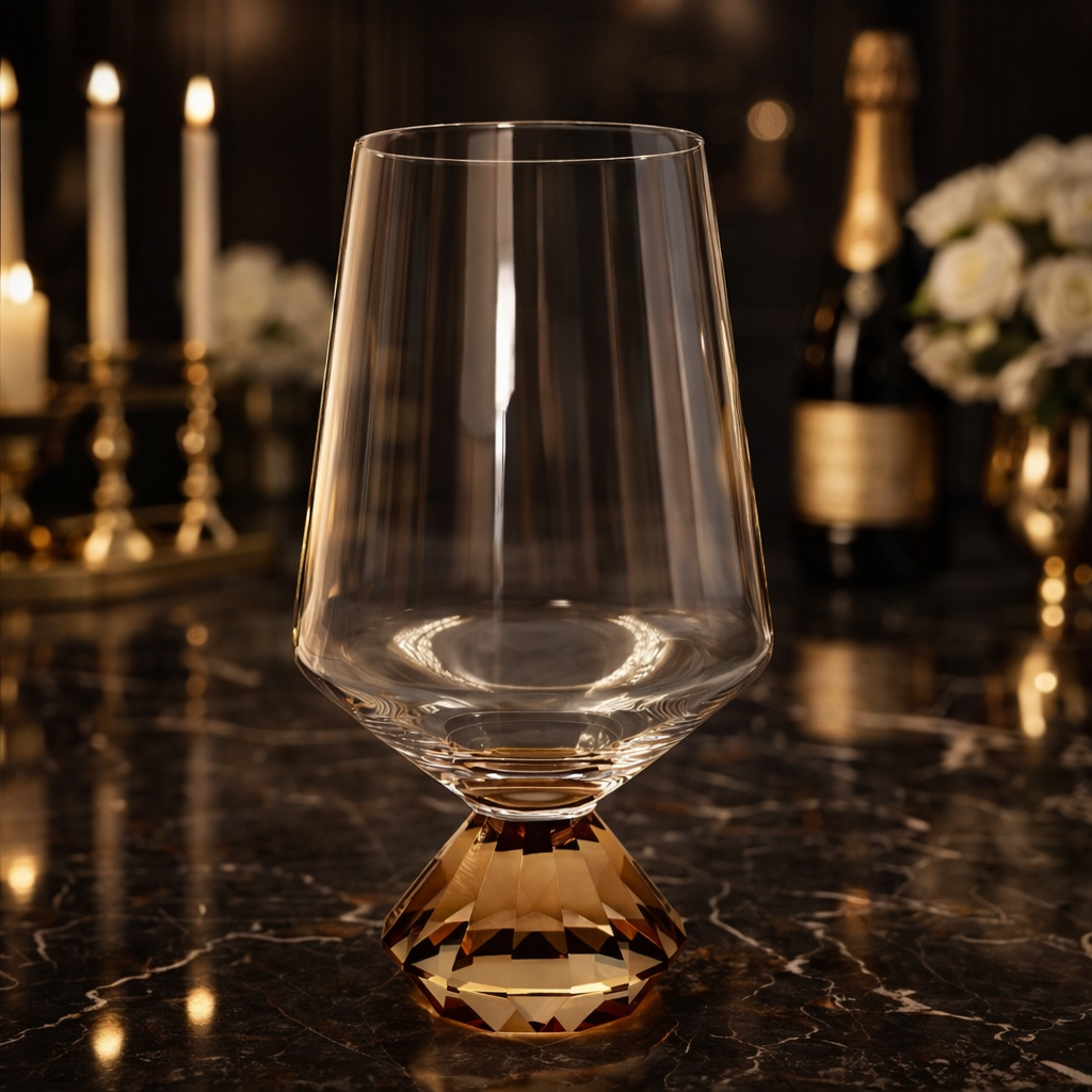 Wine glass of Glass for wine Tinto Diamond Amber