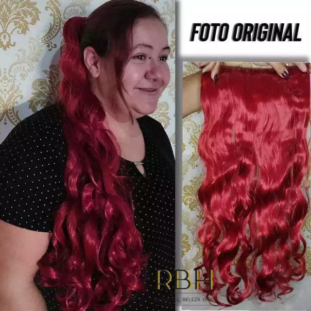 Aplique orgânico fibra premium fio invisível e tic tac