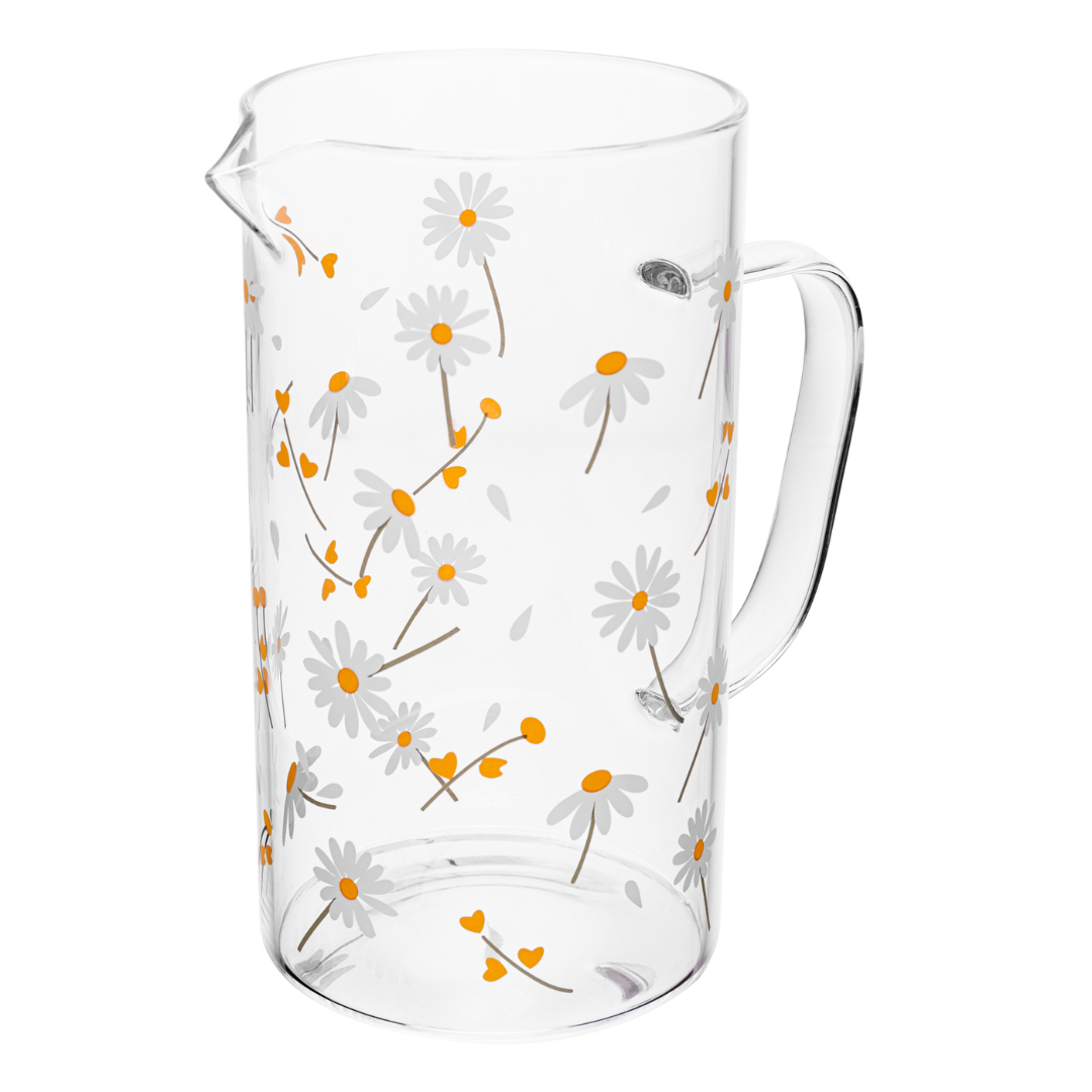 Pitcher Sunflower Borosilicate glass 1,2 Liters