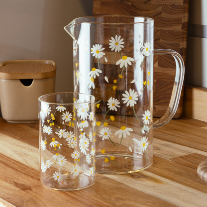Pitcher Sunflower Borosilicate glass 1,2 Liters