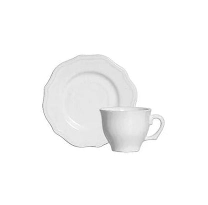 Set of 6 Tea cups with Píres Algarve White 200ml