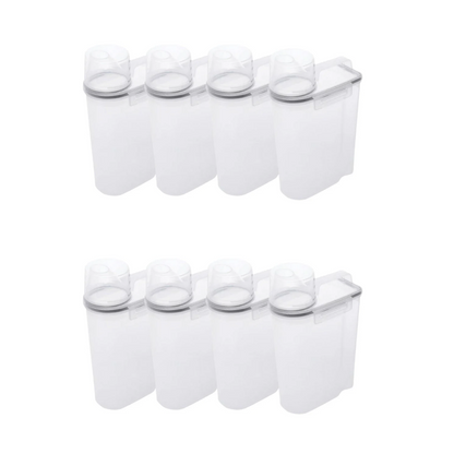 Kit 8 Airtight containers with Measuring cup 2,5 Liters
