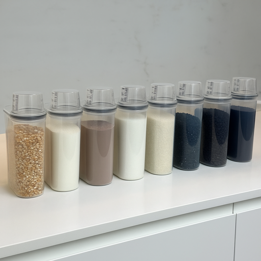 Kit 8 Airtight containers with Measuring cup 2,5 Liters