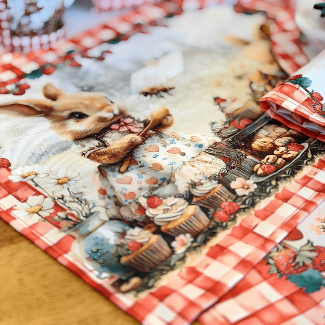 Placemat Strawberries Easter 34cm x 44cm