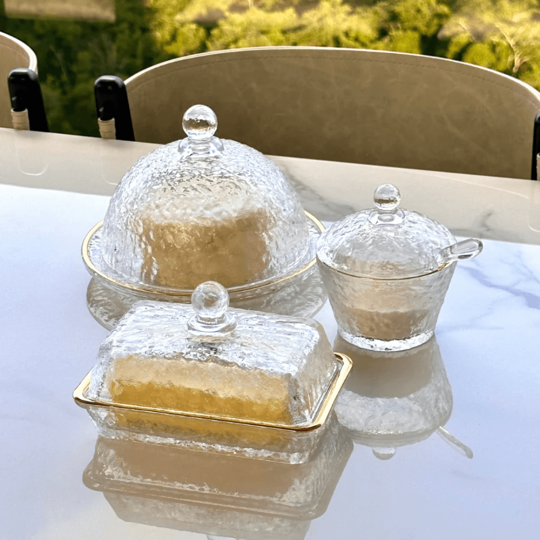 Tabletop set Crystal Hammered Petra 5 Pieces