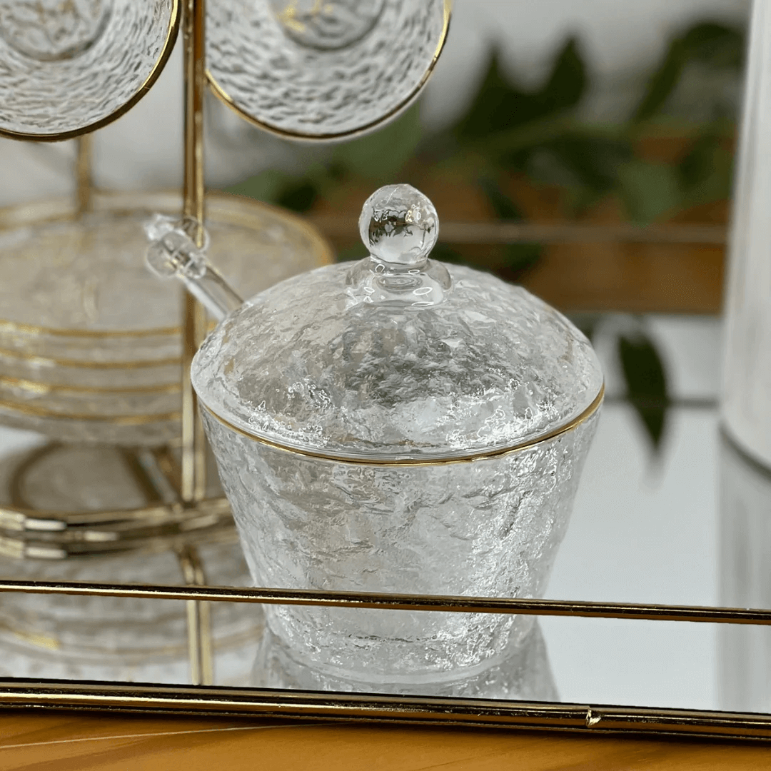 Tabletop set Crystal Hammered Petra 5 Pieces