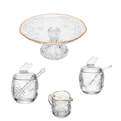 Tabletop set New Butterfly Gold trim 4 Pieces