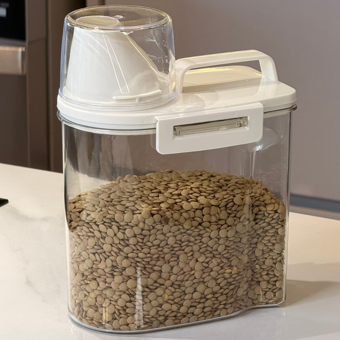 Kit 3 Containers Hermético with Measuring cup 1,5 Liters Ela Decora