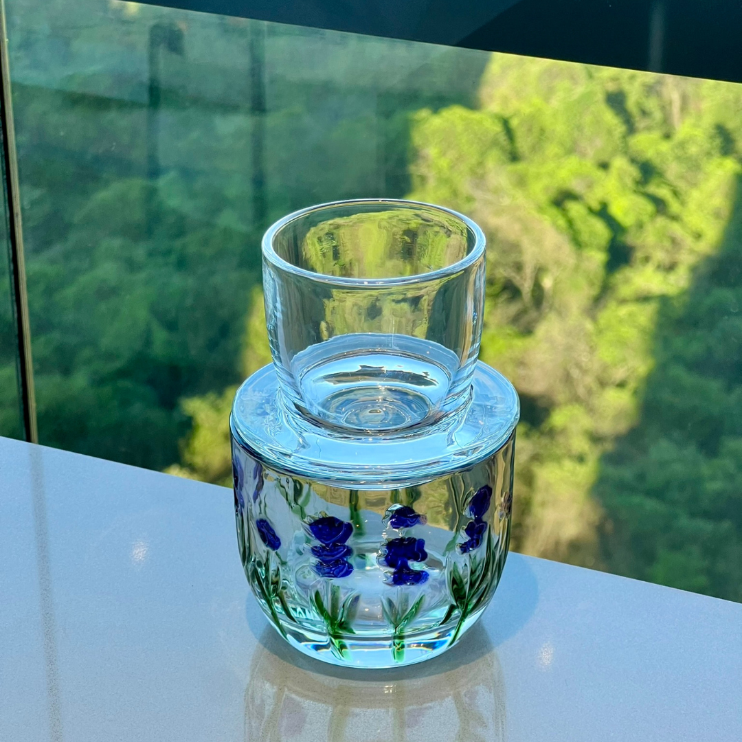 Tabletop set of Crystal Lavender 15 Pieces